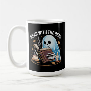 Taza De Café Lectura nocturna con los muertos