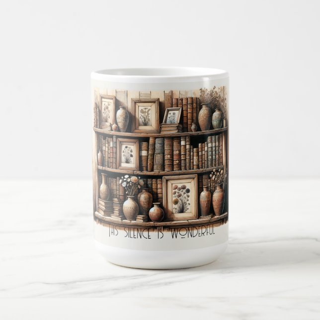 Taza De Café Lecturas de antigüedades y floraciones (Centro)
