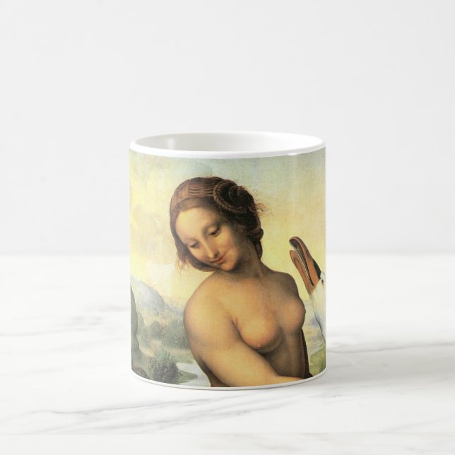 Taza De Café Leda y el cisne de Leonardo da Vinci (Centro)
