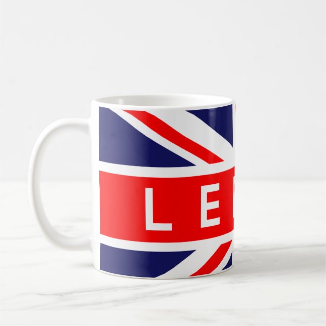 Taza De Café Leeds : Bandera británica (Izquierda)