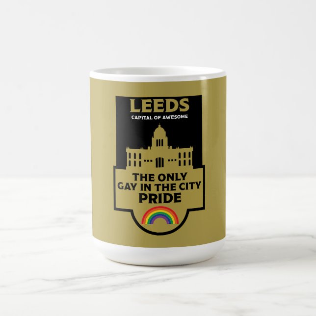 Taza De Café Leeds Gay Pride - Leeds England LGBT - (Centro)