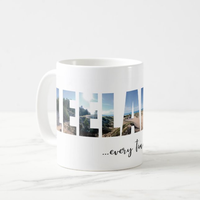 Taza De Café Leelanau Beach Art Photography Mug (Anverso izquierdo)