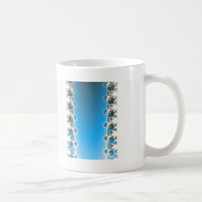 Taza De Café Leenece - Blue Fractal (Derecha)