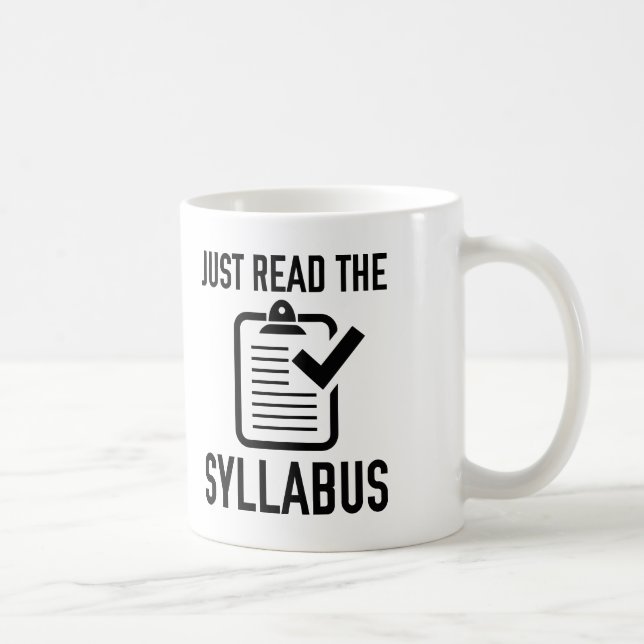 Taza De Café Leer El Sílabo (Derecha)