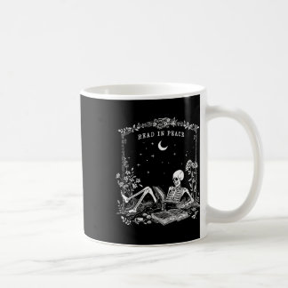 Taza De Café Leer en paz Fantasía Profesor Skeleton Trick Teach