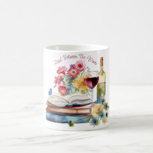 Taza De Café Leer entre los vinos