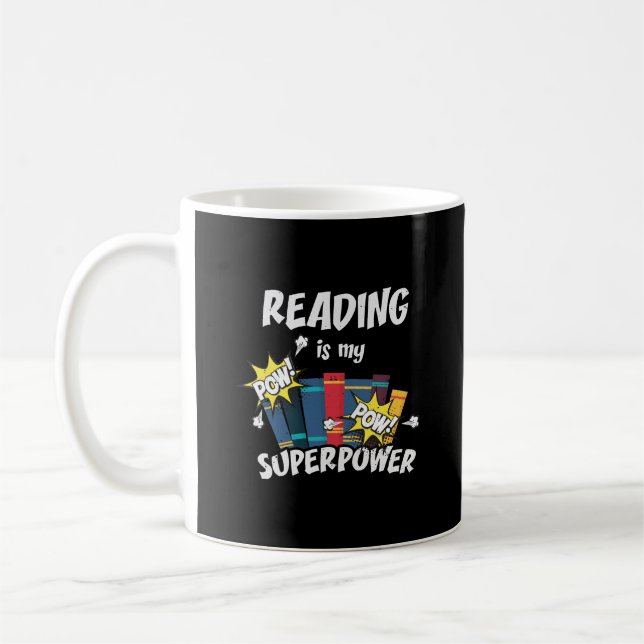 Taza De Café Leer es el librero de mi superpoder (Izquierda)