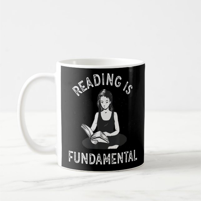Taza De Café Leer es fundamental para la literatura geek litro  (Izquierda)