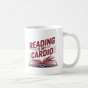 Taza De Café Leer es mi aficionado cardio rojo