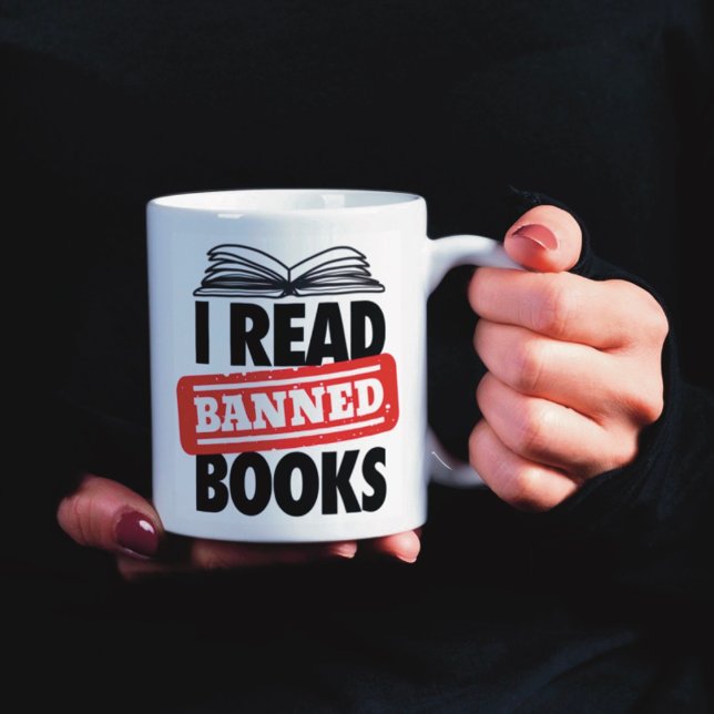 Taza De Café Leer la barra de libros prohibidos (Subido por el creador)