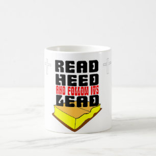 Taza De Café Leer la Santa Biblia y seguir su ejemplo