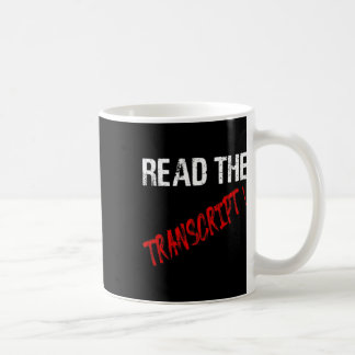Taza De Café Leer la transcripción Trump Mujeres Hombres Regalo