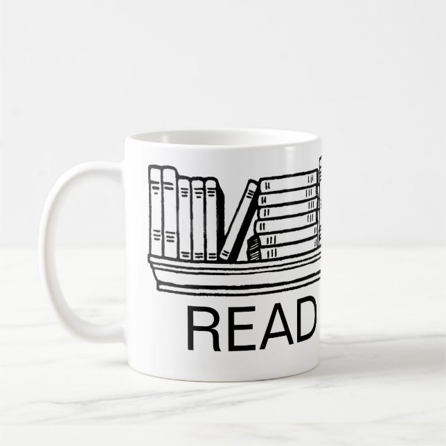 Taza De Café Leer libros (Izquierda)