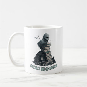 Taza De Café Leer libros, libros de lectura de Ghost