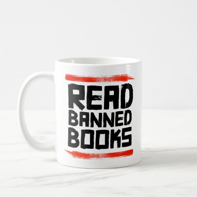 TAZA DE CAFÉ LEER LIBROS PROHIBIDOS (Izquierda)