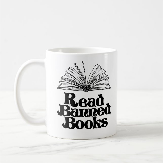 Taza De Café Leer libros prohibidos (Izquierda)