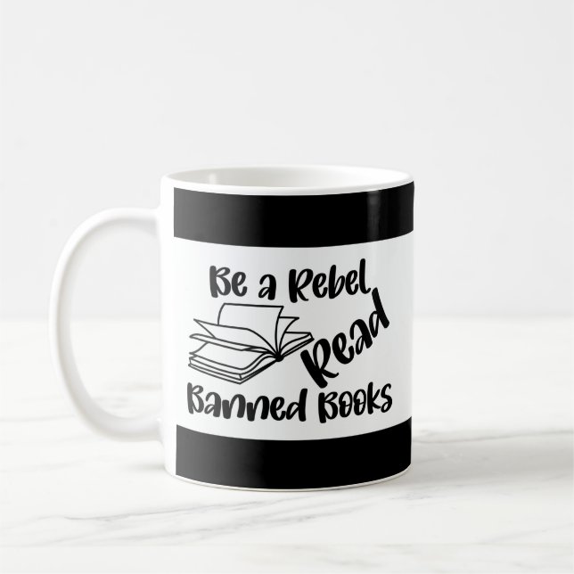 Taza De Café Leer libros prohibidos Café Mug (Izquierda)