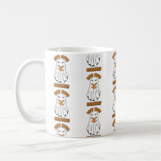 Taza De Café Leer más Libros Naranja fantasma de Halloween