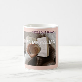 Taza De Café Leer Me Calma Café Libros Sanación