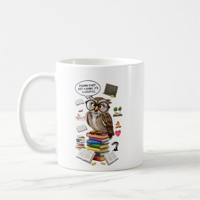Taza De Café Leer no es solamente un hobby de su estilo de vida (Izquierda)