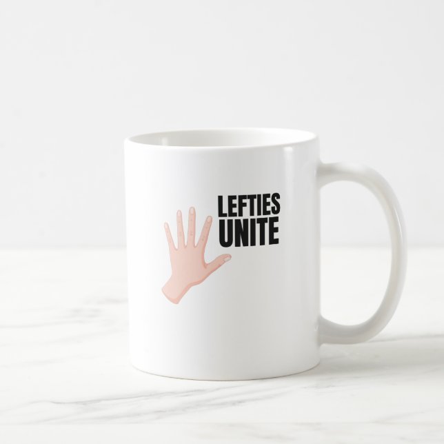 Taza De Café Lefties uniendo el regalo a la izquierda (Derecha)