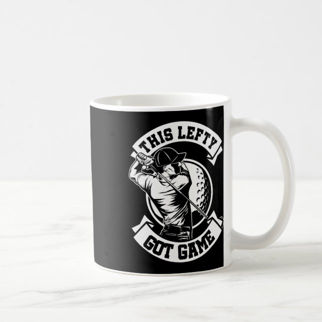 Taza De Café Lefty Golfer Left Hander Golf Left Handed Golfing  (Derecha)