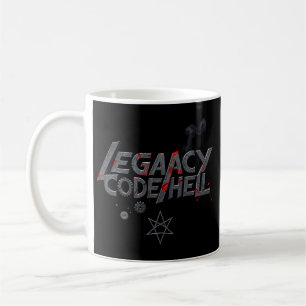 Taza De Café "LEGACY CODE HELL" Glitch Metalizado Mug - Program