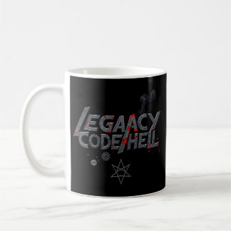 Taza De Café "LEGACY CODE HELL" Glitch Metalizado Mug - Program