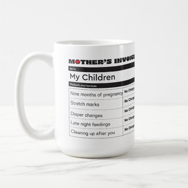 Taza De Café Legado del amor - Personalizado con tus fotos (Izquierda)