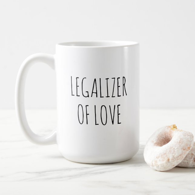 Taza De Café Legalizer Of Love Wedding Officiant Justice Peace  (Con donut)