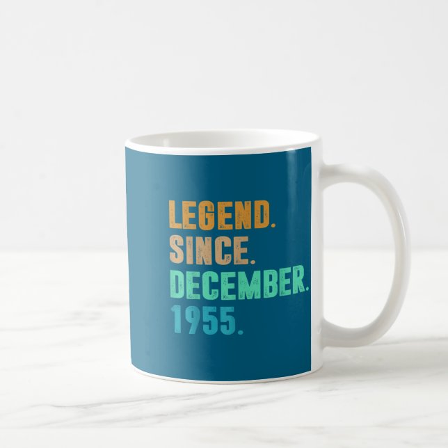 Taza De Café Legend Since December 1955 Birth Of Birthday 1955  (Derecha)