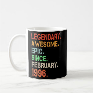 Taza De Café Legendaria Epic Awesome Desde Febrero De 1996 Retr