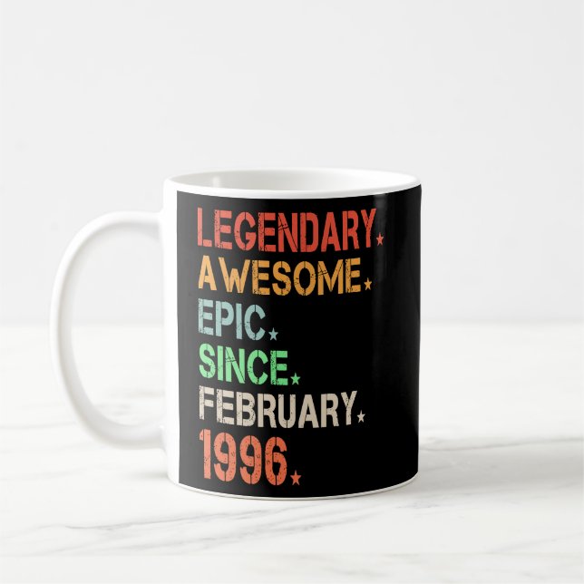 Taza De Café Legendaria Epic Awesome Desde Febrero De 1996 Retr (Izquierda)