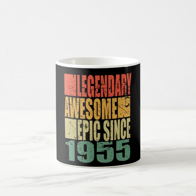 Taza De Café Legendario desde 1955 por su cumpleaños (Centro)