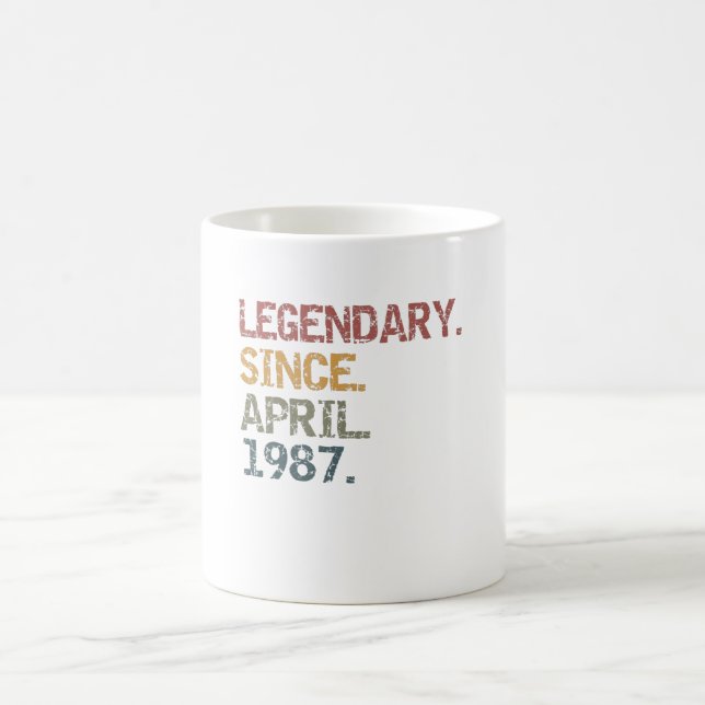 Taza De Café Legendario desde abril de 1987 (Centro)