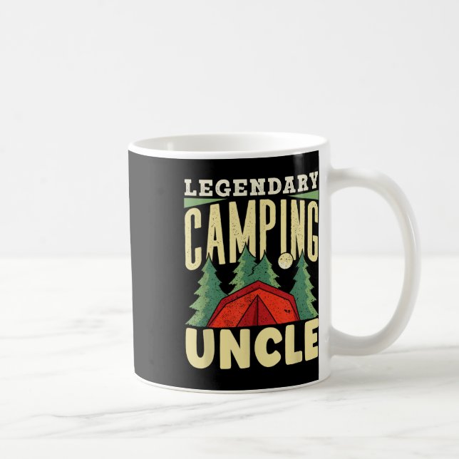 Taza De Café Legendary Camping Uncle Campfire Camp Camper Camps (Derecha)