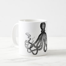 Taza de café Leggy del pulpo