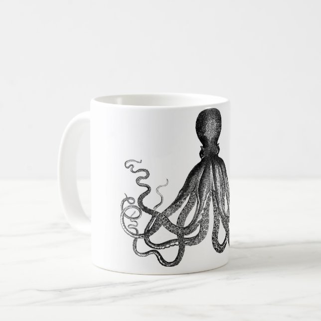 Taza de café Leggy del pulpo (Anverso izquierdo)
