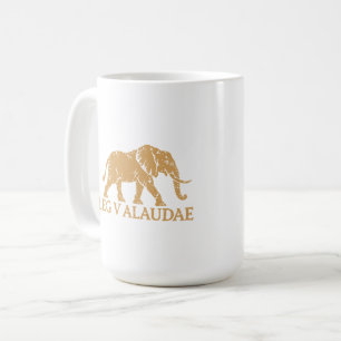 Taza De Café Legio V Alaudae Elefante en pigmento antiguo