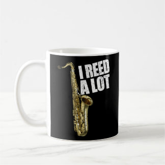 Taza De Café Leí A Un Gran Jugador Saxofón Alto Sax Tenor Sax