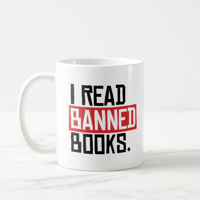 Taza De Café Leí Libros Prohibidos (Izquierda)