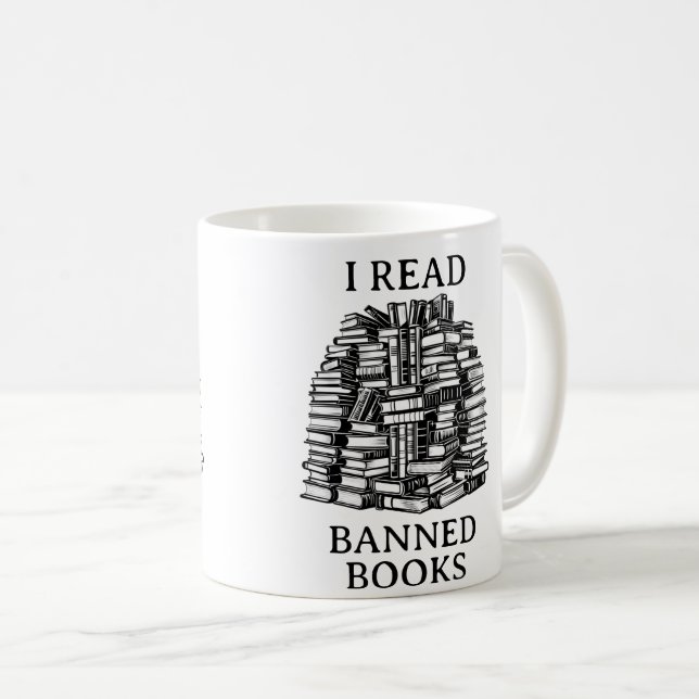 Taza De Café Leí Libros Prohibidos (Anverso derecho)