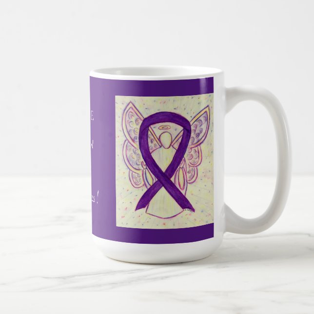Taza De Café Leiomyosarcoma (LMS) Sensibilización Cinta Persona (Derecha)