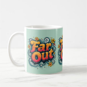 Taza De Café Lejano Retro 70 Psicodelic Groovy Hippie