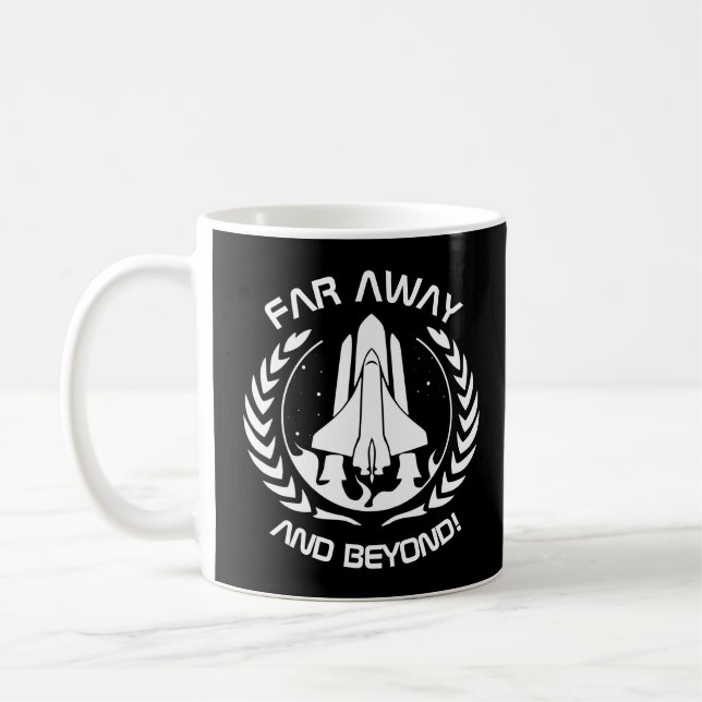 Taza De Café Lejos y más allá - Transbordador espacial (Izquierda)