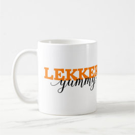 Taza De Café Lekker/vocabulario holandés delicioso de la