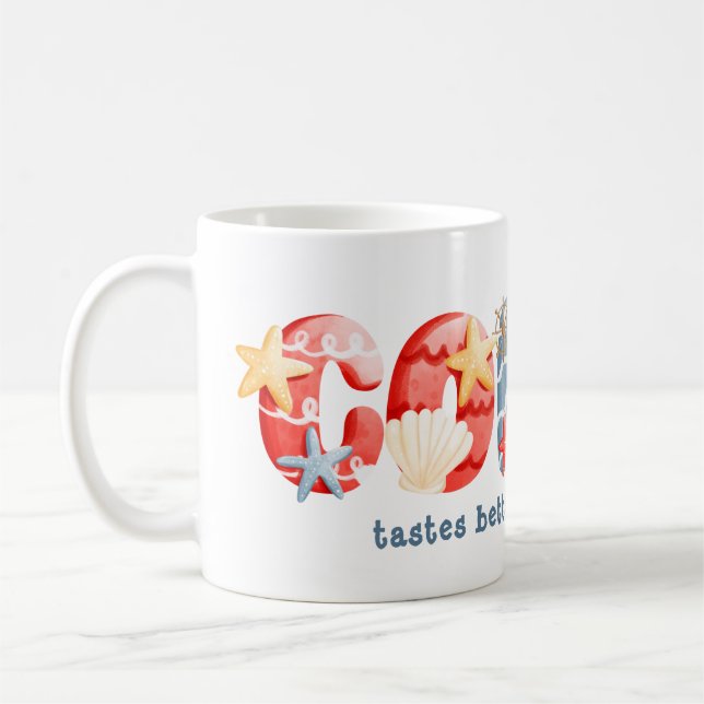 Taza De Café Lema de café acuático náutico (Izquierda)