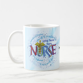 Taza De Café Lema de enfermera de cuidados a largo plazo