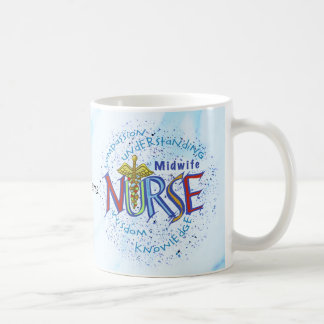 Taza De Café Lema de Enfermera Partera