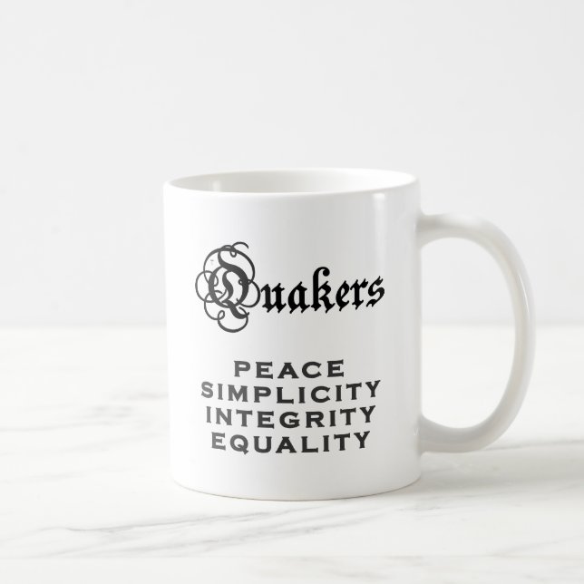 Taza De Café Lema del Quaker (Derecha)